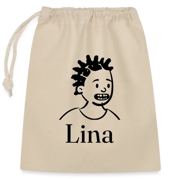 Sac cadeau personnalisé au prénom Lina