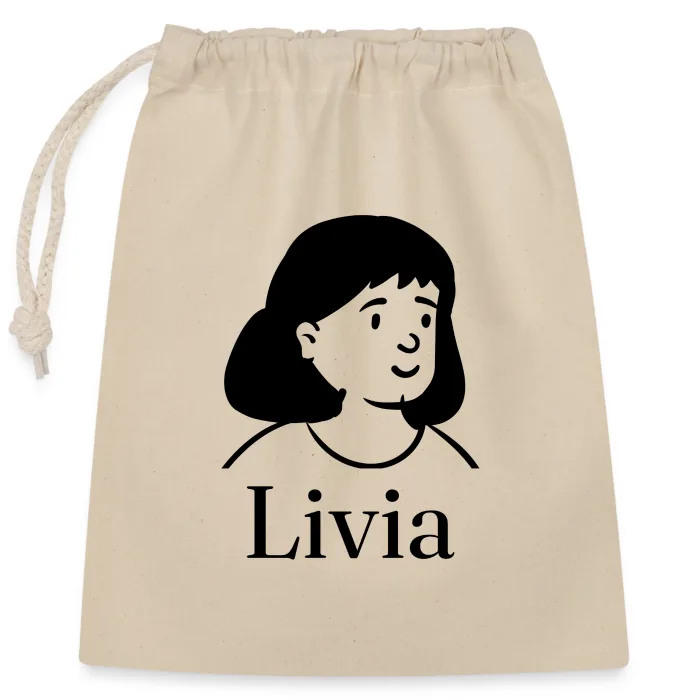 Sac cadeau personnalisé au prénom Livia