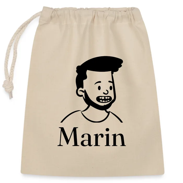 Sac cadeau personnalisé au prénom Marin