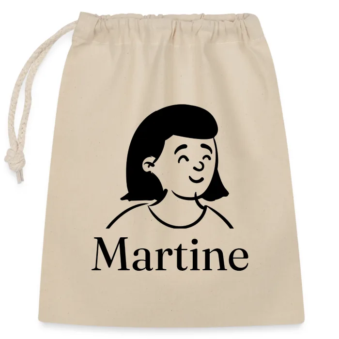 Sac cadeau personnalisé au prénom Martine