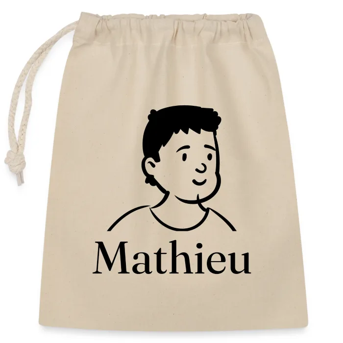 Sac cadeau personnalisé au prénom Mathieu