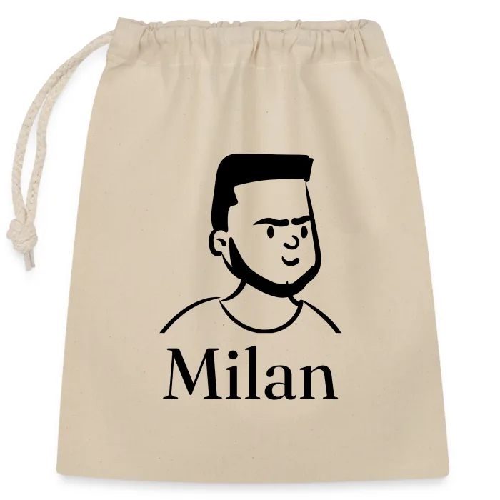 Sac cadeau personnalisé au prénom Milan