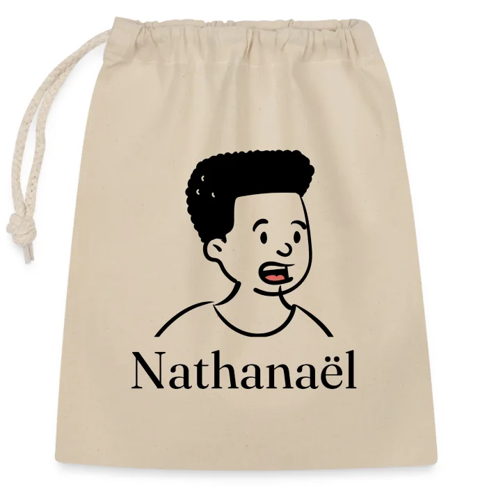 Sac cadeau personnalisé au prénom Nathanaël
