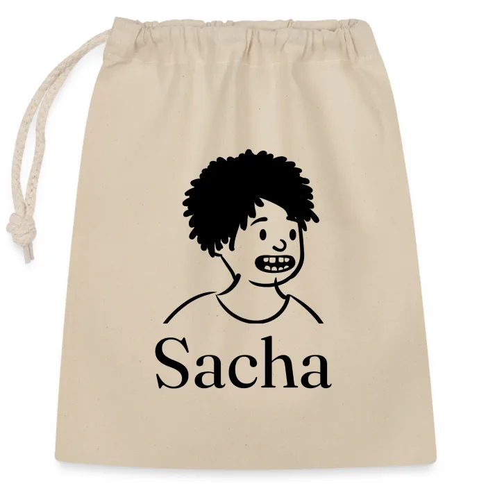 Sac cadeau personnalisé au prénom Sacha