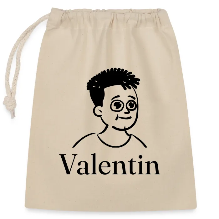 Sac cadeau personnalisé au prénom Valentin