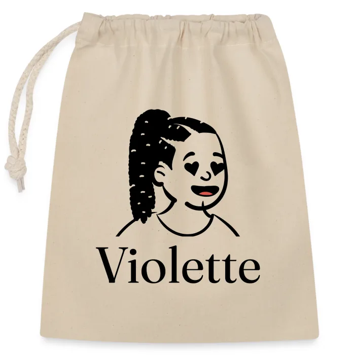 Sac cadeau personnalisé au prénom Violette