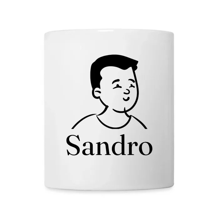 Mug personnalisé au prénom Sandro