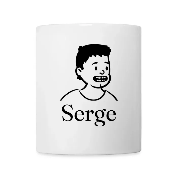 Mug personnalisé au prénom Serge