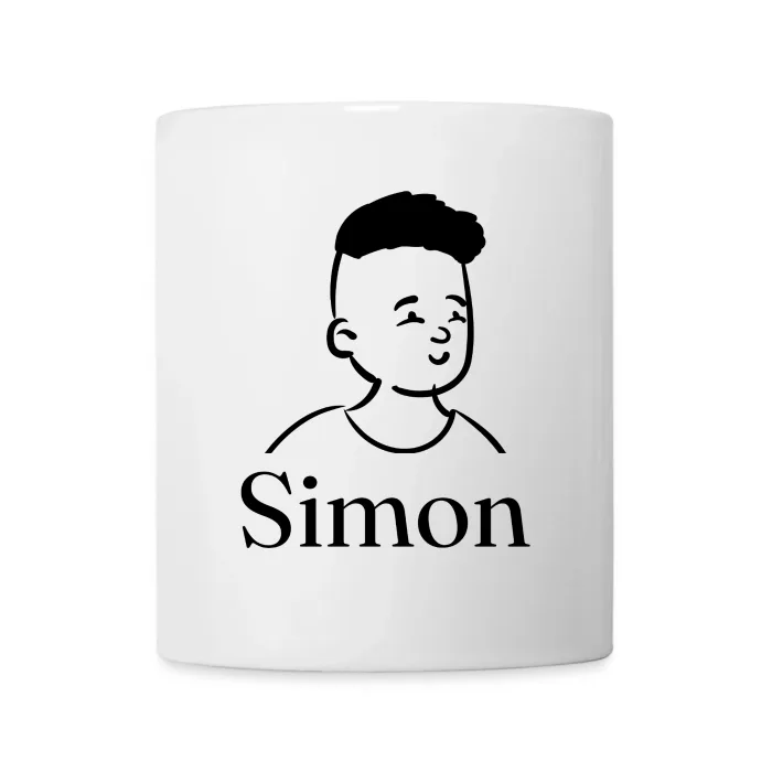 Mug personnalisé au prénom Simon