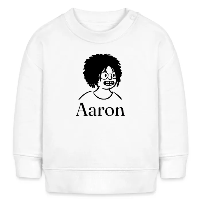 Sweat bébé personnalisé au prénom Aaron