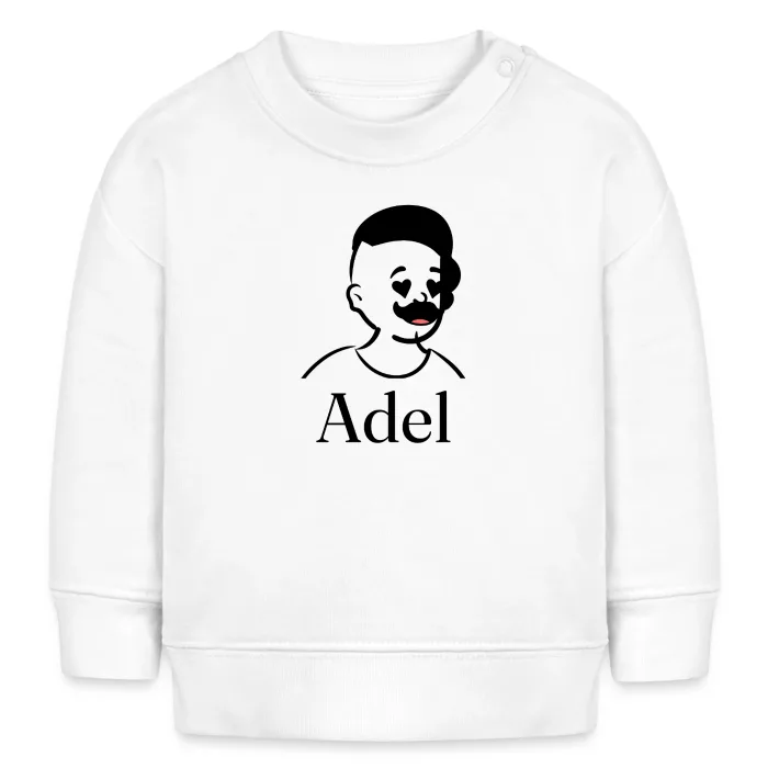 Sweat bébé personnalisé au prénom Adel