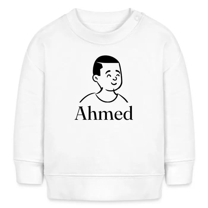 Sweat bébé personnalisé au prénom Ahmed