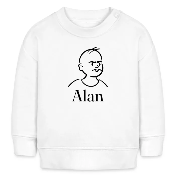 Sweat bébé personnalisé au prénom Alan