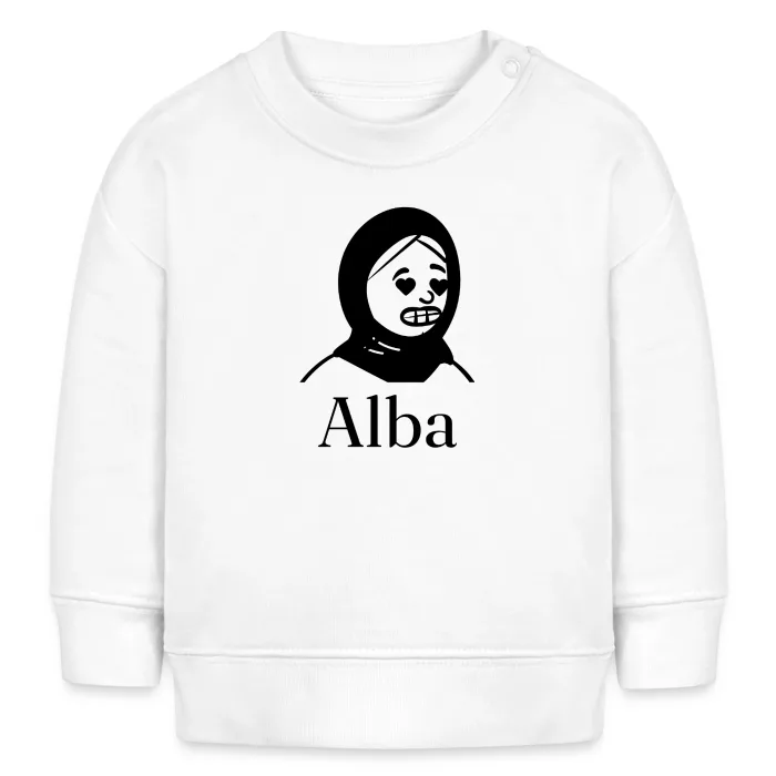 Sweat bébé personnalisé au prénom Alba