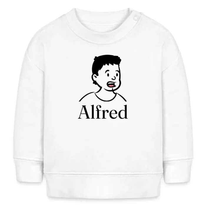 Sweat bébé personnalisé au prénom Alfred