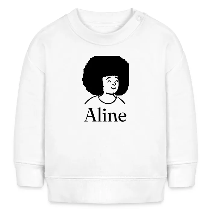 Sweat bébé personnalisé au prénom Aline