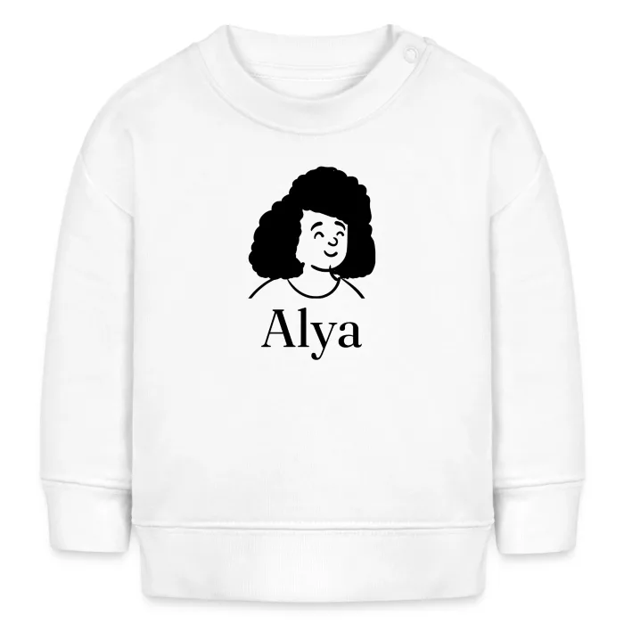 Sweat bébé personnalisé au prénom Alya