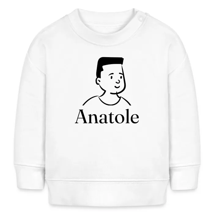 Sweat bébé personnalisé au prénom Anatole