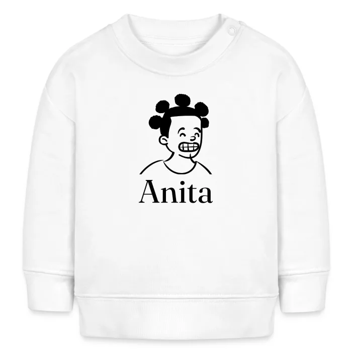 Sweat bébé personnalisé au prénom Anita