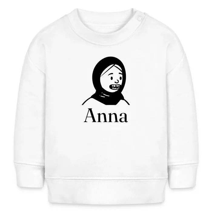 Sweat bébé personnalisé au prénom Anna