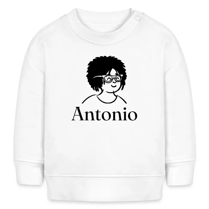 Sweat bébé personnalisé au prénom Antonio