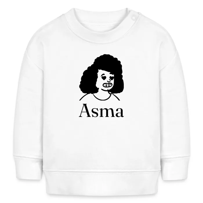 Sweat bébé personnalisé au prénom Asma