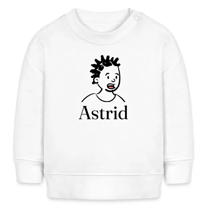 Sweat bébé personnalisé au prénom Astrid