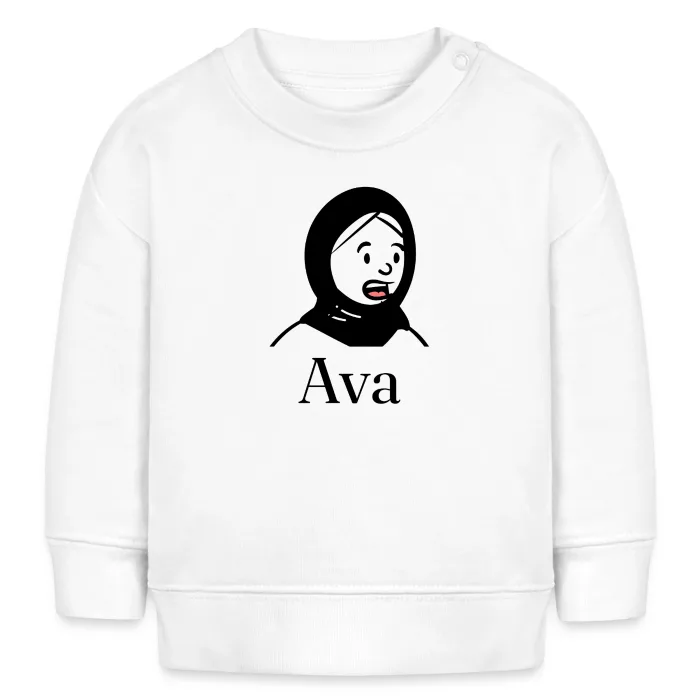Sweat bébé personnalisé au prénom Ava