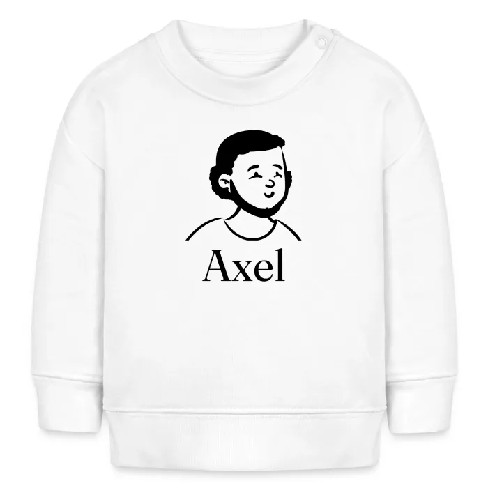 Sweat bébé personnalisé au prénom Axel