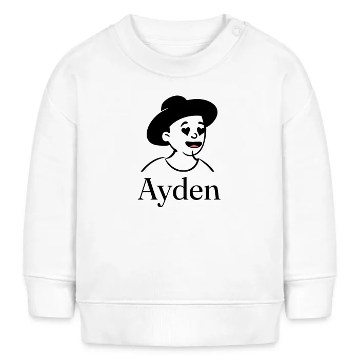 Sweat bébé personnalisé au prénom Ayden