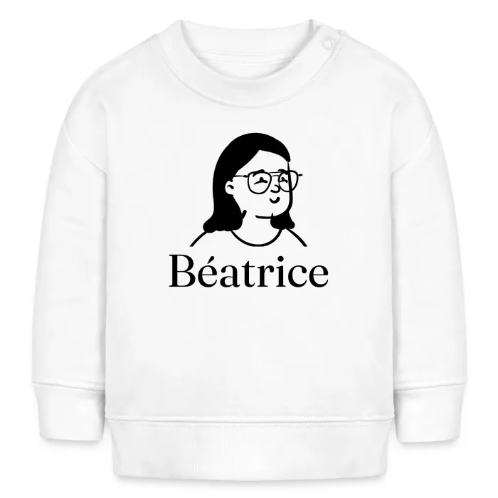 Sweat bébé personnalisé au prénom Béatrice