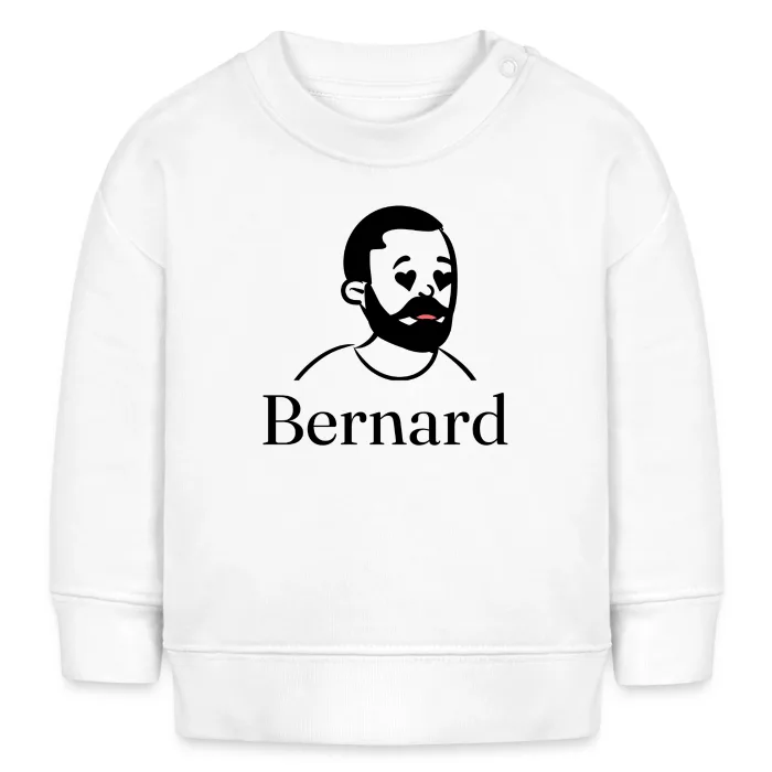 Sweat bébé personnalisé au prénom Bernard