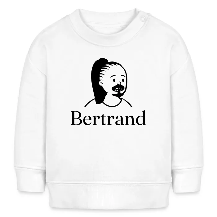 Sweat bébé personnalisé au prénom Bertrand
