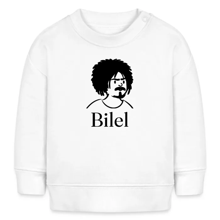 Sweat bébé personnalisé au prénom Bilel