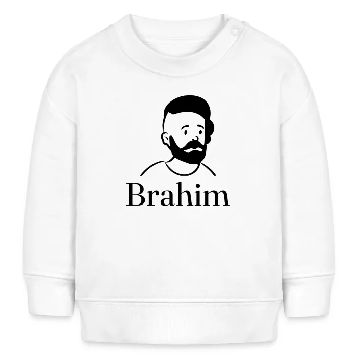 Sweat bébé personnalisé au prénom Brahim