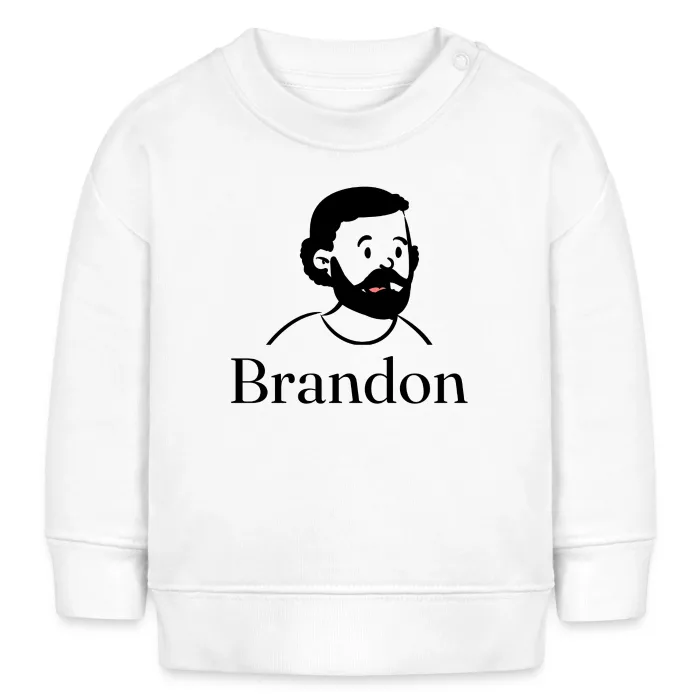 Sweat bébé personnalisé au prénom Brandon