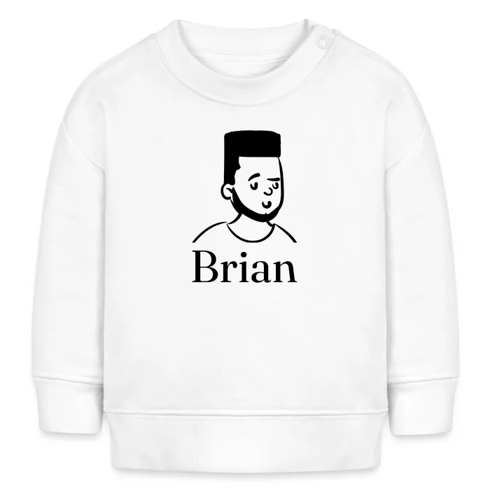 Sweat bébé personnalisé au prénom Brian