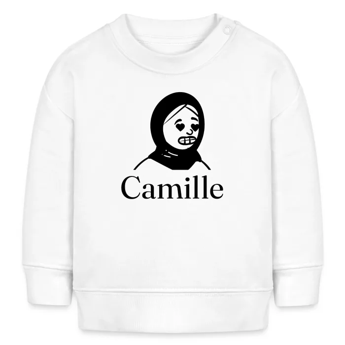Sweat bébé personnalisé au prénom Camille