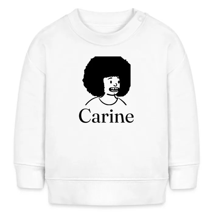Sweat bébé personnalisé au prénom Carine