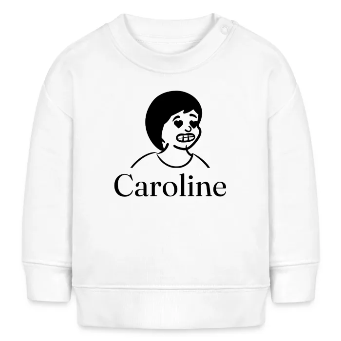 Sweat bébé personnalisé au prénom Caroline