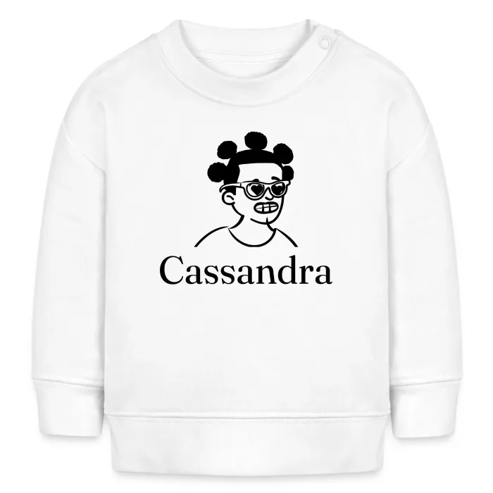 Sweat bébé personnalisé au prénom Cassandra