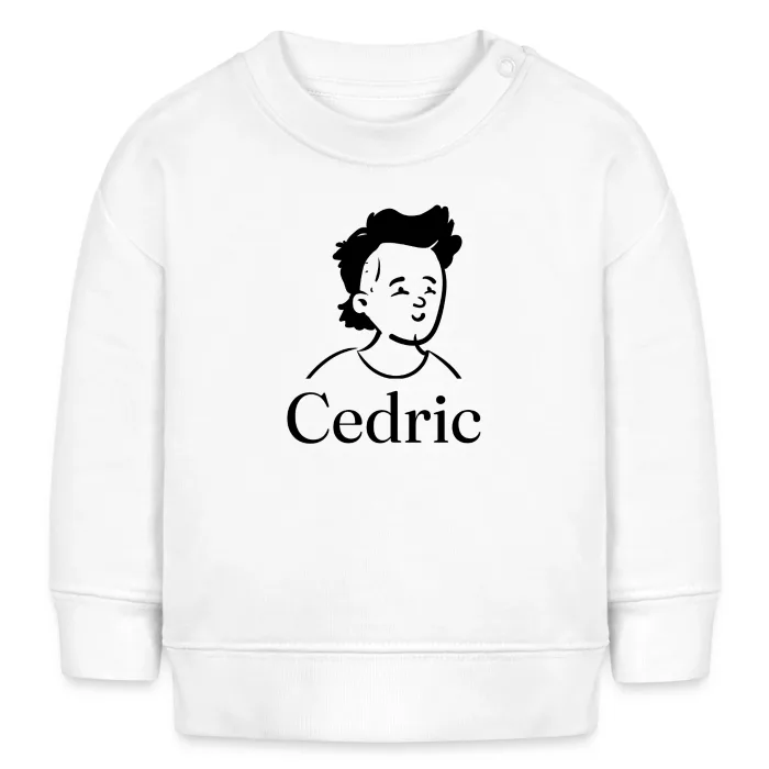 Sweat bébé personnalisé au prénom Cedric