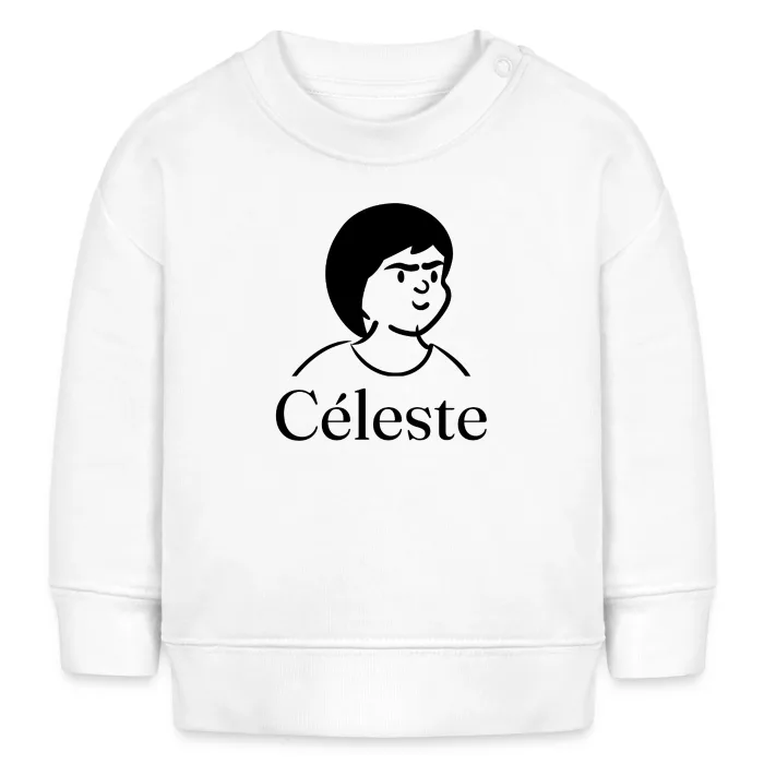 Sweat bébé personnalisé au prénom Céleste