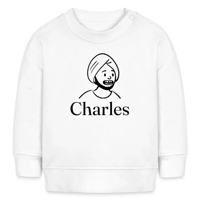 Sweat bébé personnalisé au prénom Charles