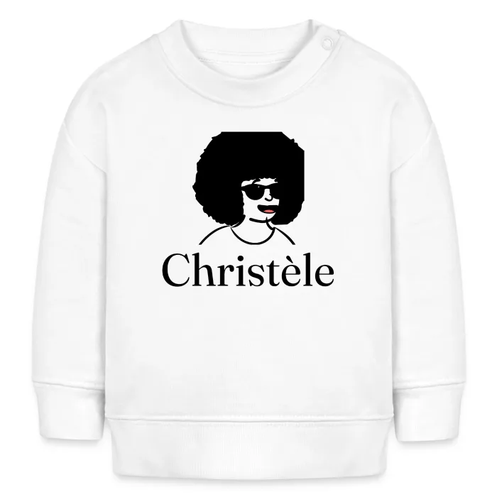 Sweat bébé personnalisé au prénom Christèle