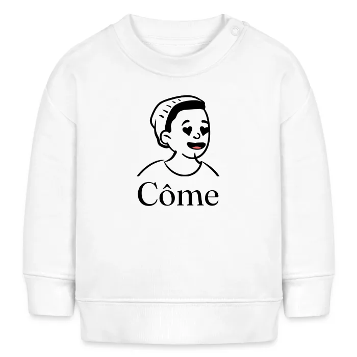 Sweat bébé personnalisé au prénom Côme
