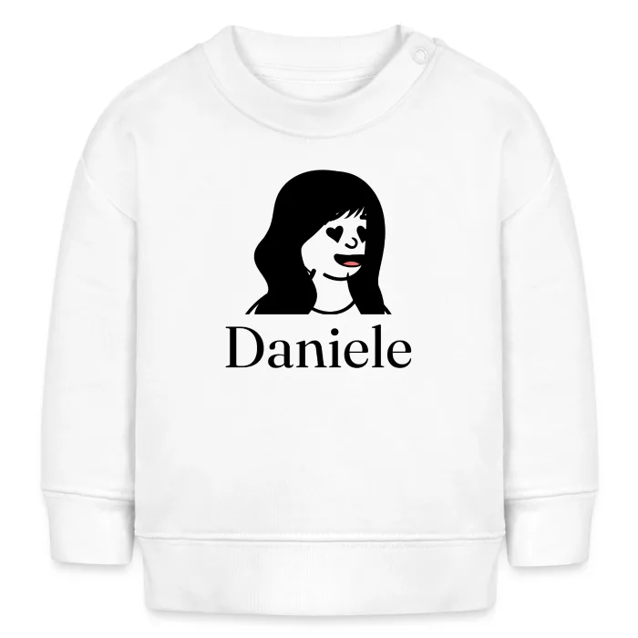 Sweat bébé personnalisé au prénom Daniele