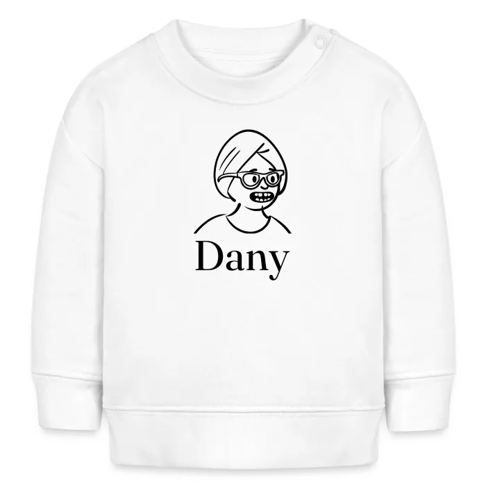 Sweat bébé personnalisé au prénom Dany