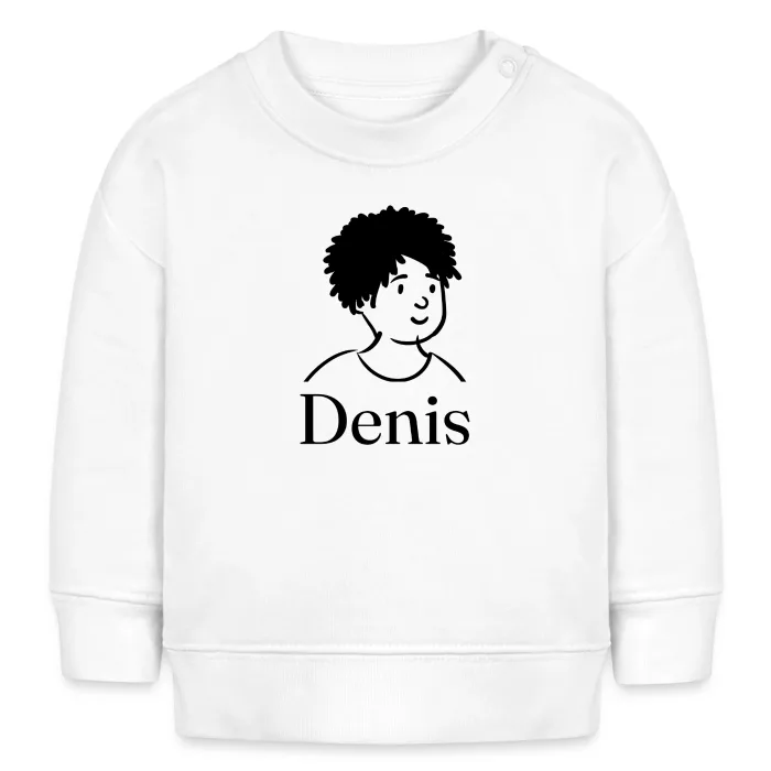 Sweat bébé personnalisé au prénom Denis