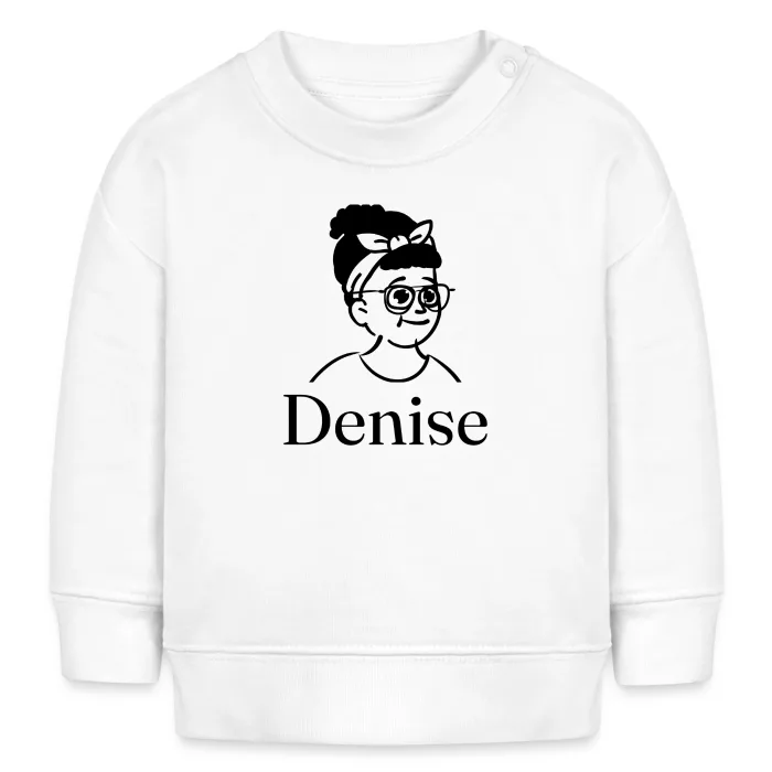 Sweat bébé personnalisé au prénom Denise